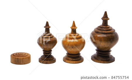 Chess game Chess pieces with clipping path isolate on white background. 84755754