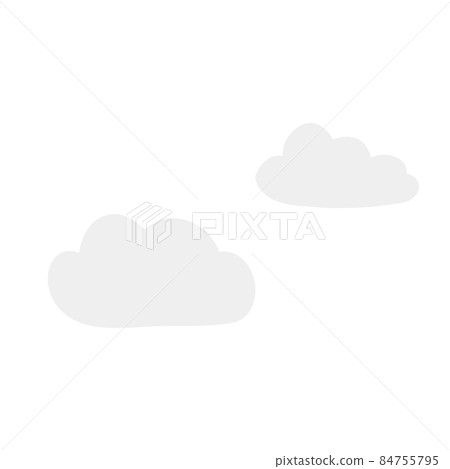 Cloud illustration simple flat illustration 84755795