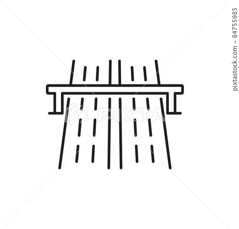 Car travel road trip isolated outline icon. Vector autobahn German, Austrian, or Swiss expressway, motorway or highway, expressway or autostrada, thin line speedway, route symbol, auto pathway Car travel road trip isolated outline icon. Vector autobahn German, Austrian, or Swiss expressway, motorway or highway, expressway or autostrada, thin line speedway, route symbol, auto pathway 84755985