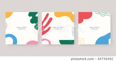 Social media template. Trendy editable social media post template. Mockup isolated. Template design. Vector illustration. Social media template. Trendy editable social media post template. Mockup isolated. Template design. Vector illustration. 84756492