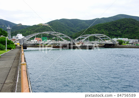 Koniya Coral Bridge at Koniya Port in Setouchi Town Koniya Coral Bridge at Koniya Port in Setouchi Town 84756589