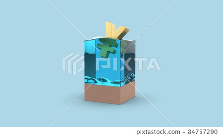 Image of the stagnation of the Japanese economy Image of the stagnation of the Japanese economy 84757290