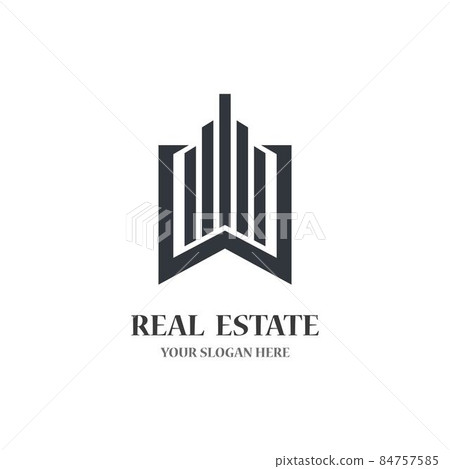Real estate logo template vector icon 84757585