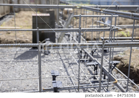 Image of foundation work rebar assembly 84758363