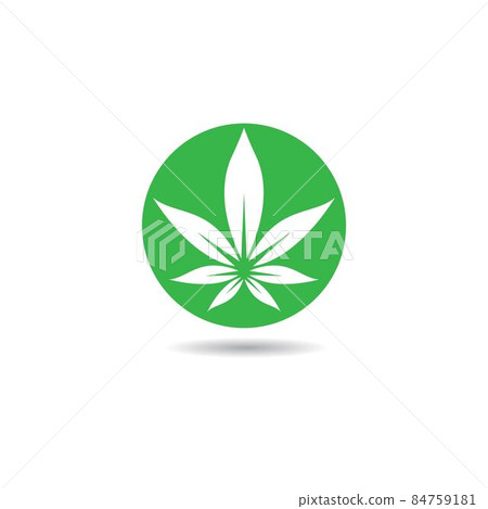 Cannabis logo template vector Cannabis logo template vector 84759181