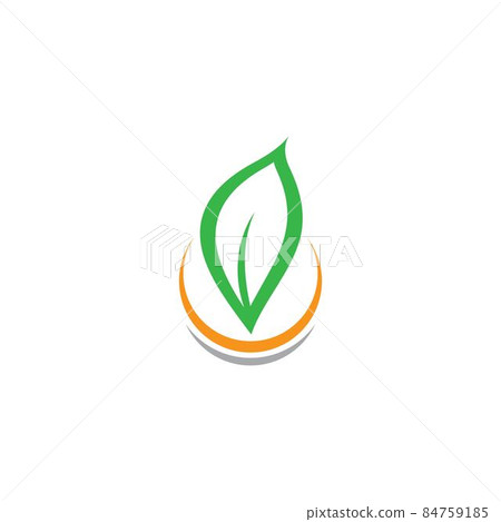Leaf logo vector icon 84759185