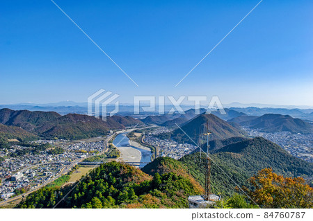From Gifu Castle castle tower to Nagara River and Central Alps From Gifu Castle castle tower to Nagara River and Central Alps 84760787