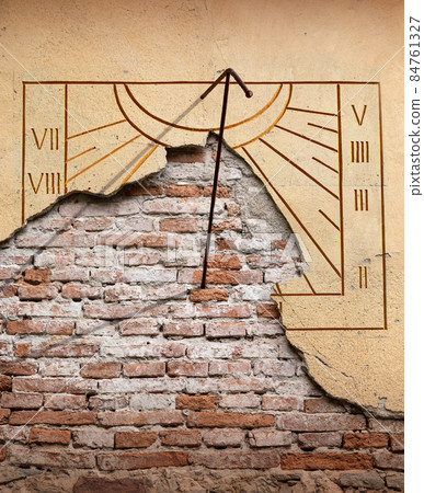 Old stone sundial Old stone sundial 84761327