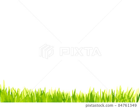 Lawn watercolor frame Lawn watercolor frame 84761349