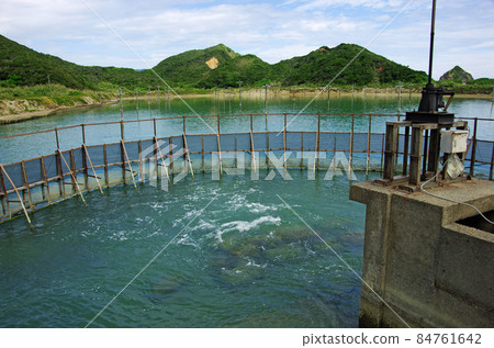 Kurumaebi farm next to the Honohoshi coast in Setouchi Town 84761642