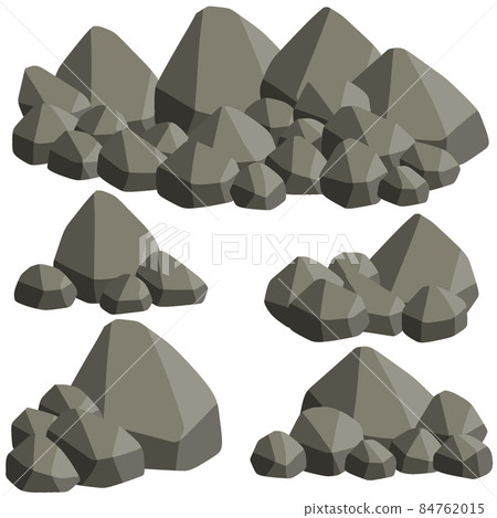 Natural wall stones and smooth and rounded grey rocks. Natural wall stones and smooth and rounded grey rocks. 84762015