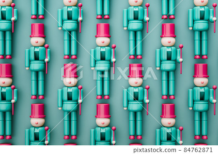 Nutcracker toys 3d rendering Nutcracker toys 3d rendering 84762871