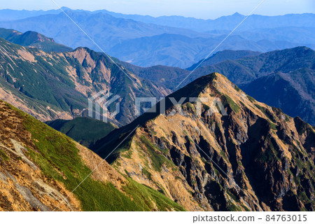Tanigawa mountain range in late autumn, Ebisu Daikoku's head Tanigawa mountain range in late autumn, Ebisu Daikoku's head 84763015