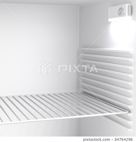 Empty minibar refrigerator inside 84764296
