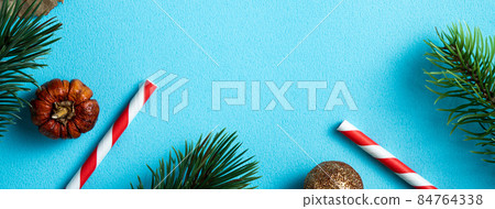 聖誕節 背景 頂視圖 假日 裝飾 Christmas background クリスマスバック 84764338