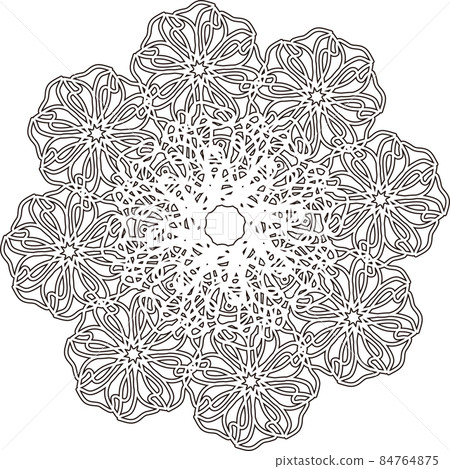 Intertwined plant patterns - Stock Illustration [84764875] - PIXTA