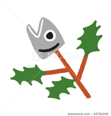 手繪柊節分插畫素材 插圖素材 圖庫