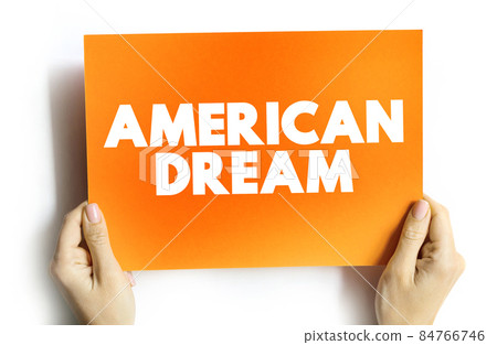 American dream text quote on card, concept background 84766746