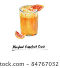 Cocktail Maryland grapefruit crush 84767032