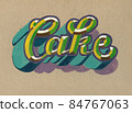 Lettering Cake 84767063