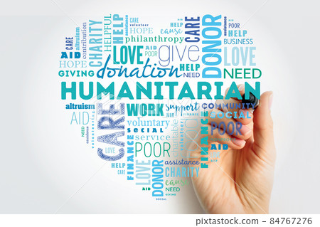 Humanitarian heart word cloud collage with marker, concept background Humanitarian heart word cloud collage with marker, concept background 84767276