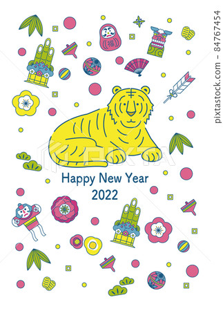 Tiger year New Year's card Tiger year New Year's card 84767454