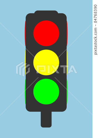 Traffic light - vector icon. Flat style. Vector 84768390