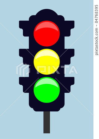 Traffic light - vector icon. Flat style. Vector 84768395