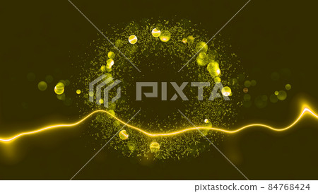 CG particles background of light balls and lines with a copy space in the center CG particles background of light balls and lines with a copy space in the center 84768424