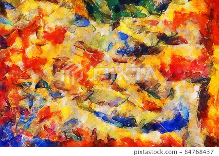 Abstract watercolor background. Colored brush strokes 84768437