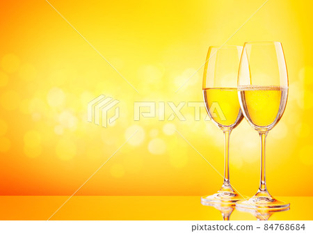 Two champagne glasses Two champagne glasses 84768684