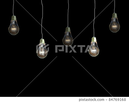 Hanging light bulb_real touch_horizontal 84769168