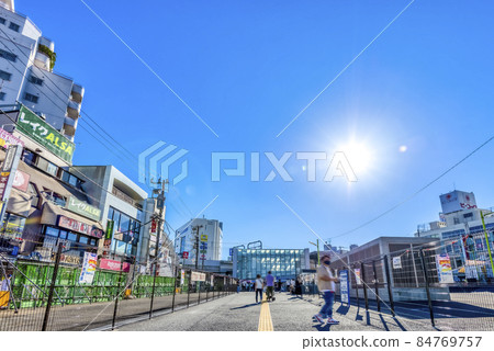 Cityscape of Setagaya, Tokyo Shimokitazawa Shopping Street 84769757
