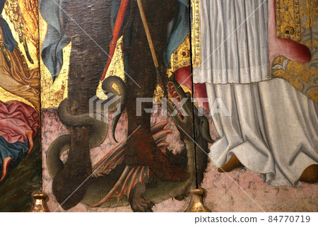 Pinacoteca nazionale decors, Siena, tuscany, italy 84770719