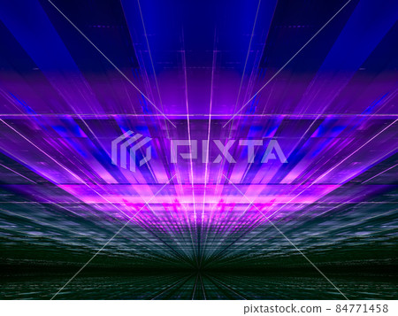 Hall under futuristic sky - abstract 3d illustration Hall under futuristic sky - abstract 3d illustration 84771458