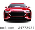 Red concept car - front view 84772924