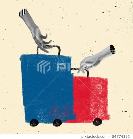 Hands aesthetic on light background, artwork. Concept of travel, community, togetherness, symbolism, surrealism. Hands aesthetic on light background, artwork. Concept of travel, community, togetherness, symbolism, surrealism. 84774355
