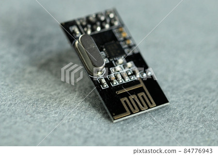 Electronic components. Macro image of radio module. 84776943