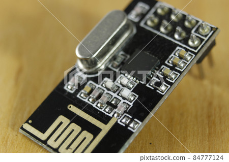 Electronic components. Macro image of radio module. Electronic components. Macro image of radio module. 84777124