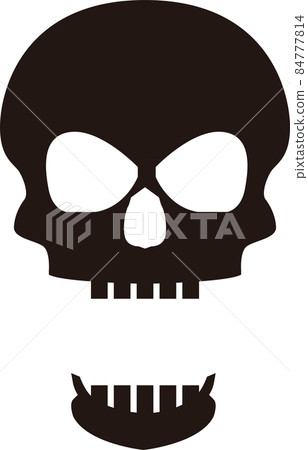 Skull, skull, skeleton illustration material Skull, skull, skeleton illustration material 84777814