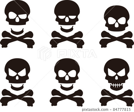 Skull, skull, skeleton illustration material 84777815