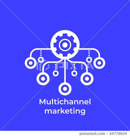 Multichannel marketing icon for web Multichannel marketing icon for web 84778634
