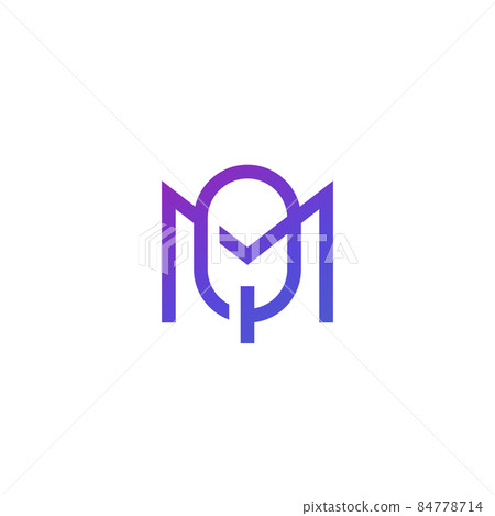 MQ letters logo, monogram on white, vector MQ letters logo, monogram on white, vector 84778714