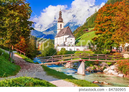 Ramsau, Germany - Autumn landscape in Berchtesgaden 84780905