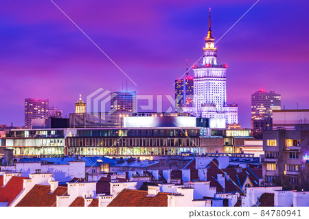 Warsaw, Poland - Modern polish capital skyline 84780941