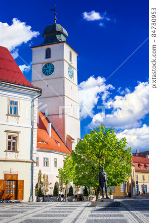 Sibiu, Council Tower on Large Square - Transylvania travel place 84780953