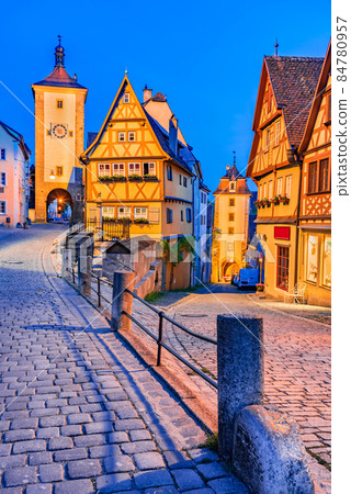 Rothenburg ob der Tauber  - Bavaria, Germany. 84780957