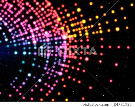 Dark background with glowing dots - abstract computer generated illustration Dark background with glowing dots - abstract computer generated illustration 84781723