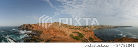 Wild and undiscovered beaches and cliffs in the Algarve's West Coast, near Lagos, Portugal. Wild and undiscovered beaches and cliffs in the Algarve's West Coast, near Lagos, Portugal. 84781841