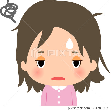 一個女人躺著頭髮有問題 84781964